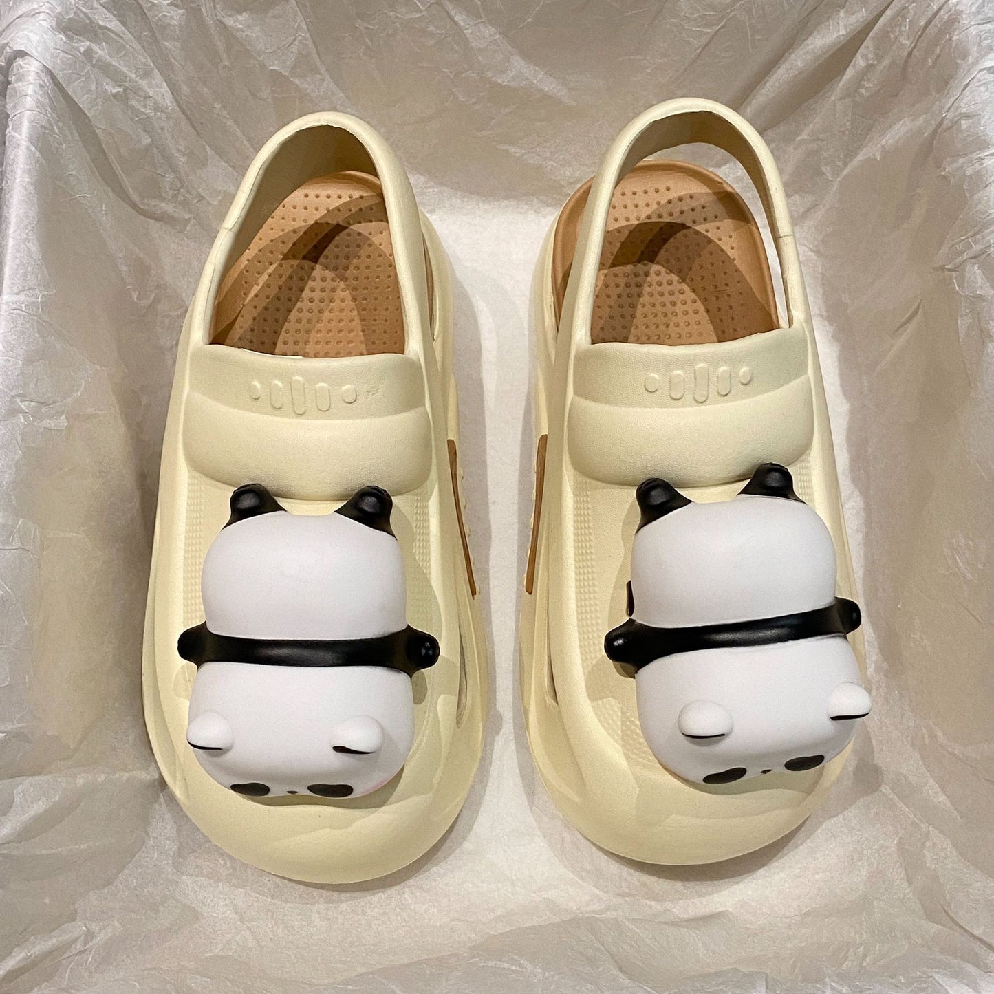 Cute Panda Light Slippers – Fun & Comfy Summer Sandals for Women - CADECORSA