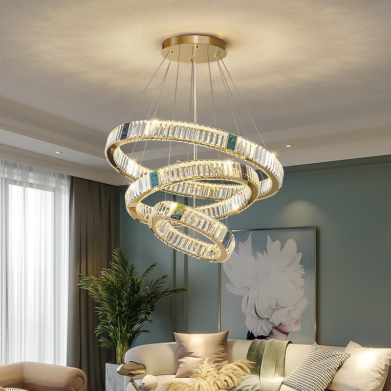 Light Luxury Crystal Chandelier – Postmodern Stainless Steel - CADECORSA