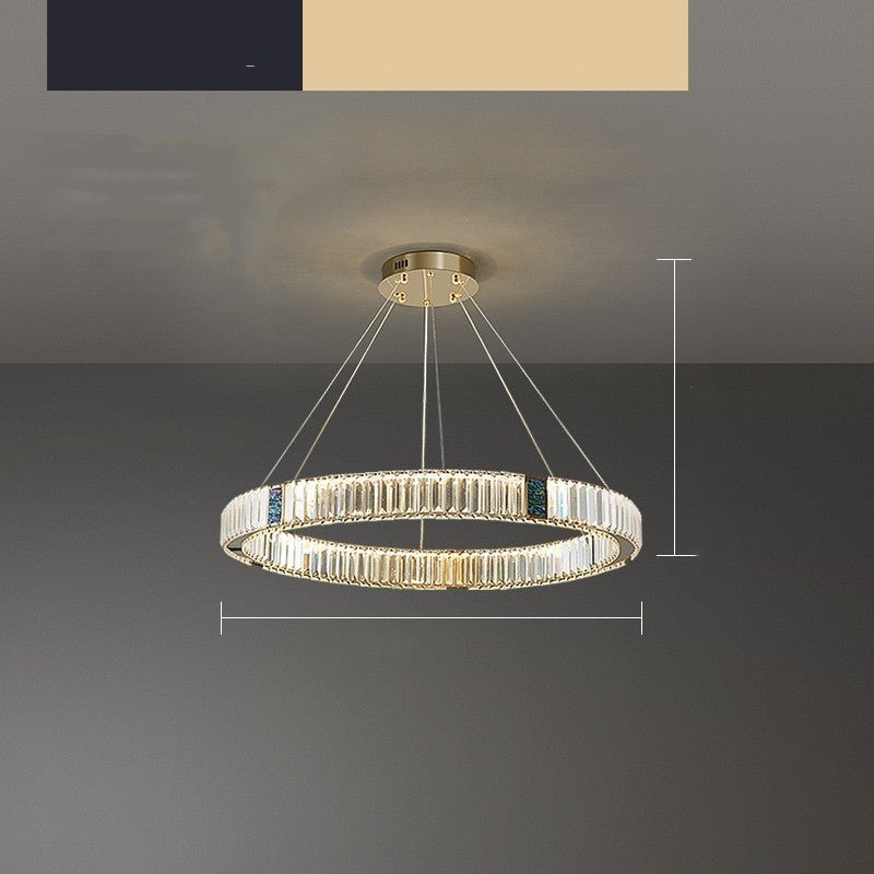 Light Luxury Crystal Chandelier – Postmodern Stainless Steel - CADECORSA