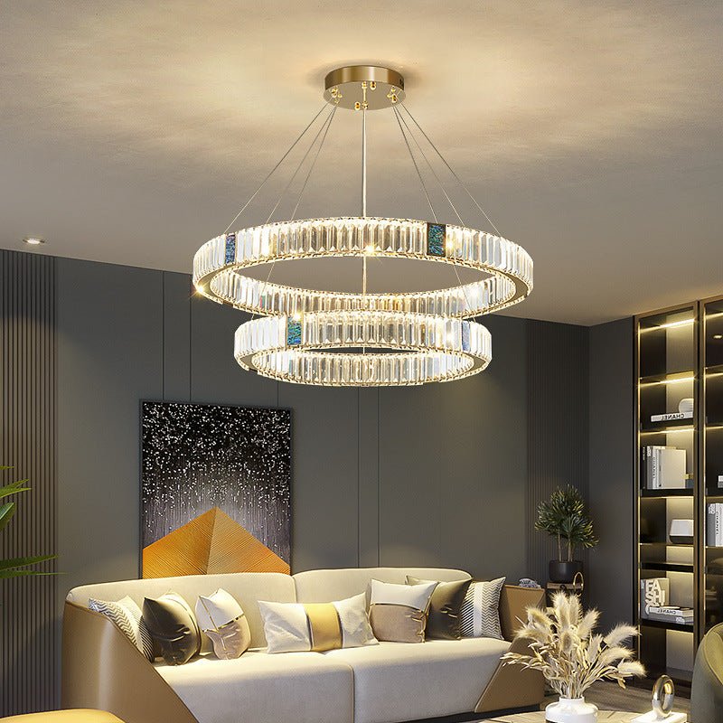 Light Luxury Crystal Chandelier – Postmodern Stainless Steel - CADECORSA