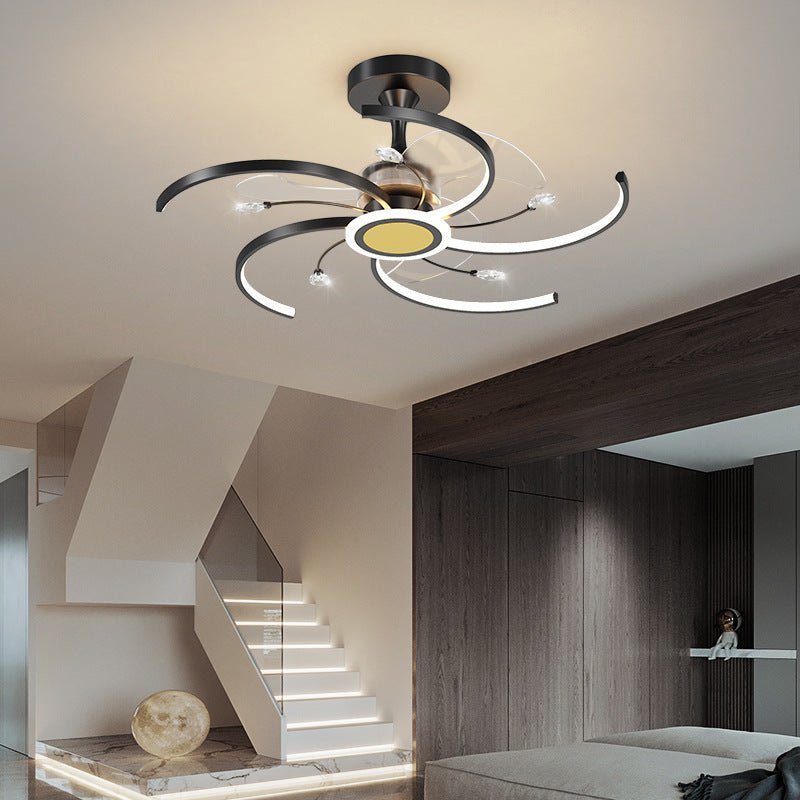 Modern Simple Fan Lamp In Living Room - CADECORSA