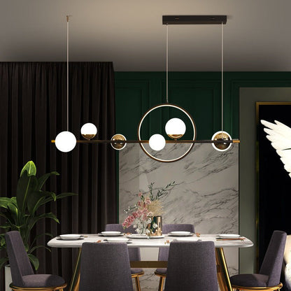 Nordic Creative Long Chandelier – Modern Restaurant Light - CADECORSA