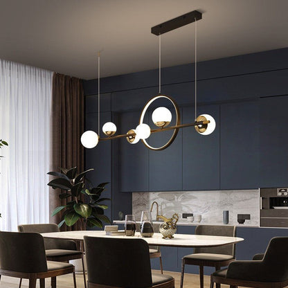 Nordic Creative Long Chandelier – Modern Restaurant Light - CADECORSA