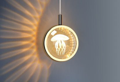 Nordic Crystal Chandelier – Carved Earth & Jellyfish Design - CADECORSA