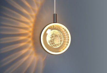 Nordic Crystal Chandelier – Carved Earth & Jellyfish Design - CADECORSA