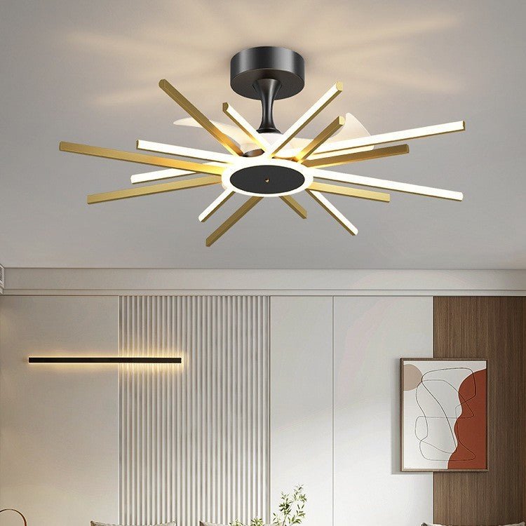 Nordic Light Luxury Living Room Fan Lamp Simple New Style - CADECORSA