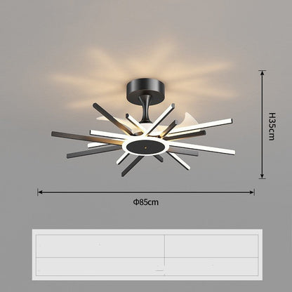 Nordic Light Luxury Living Room Fan Lamp Simple New Style - CADECORSA