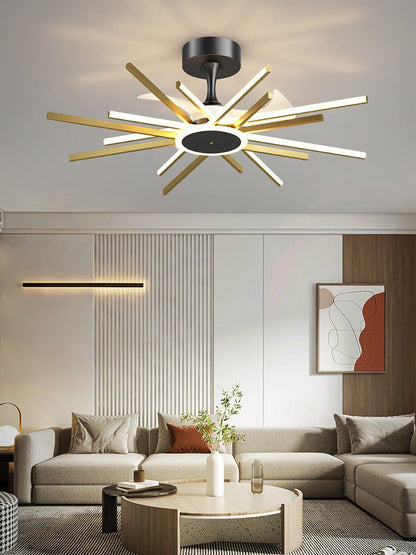 Nordic Light Luxury Living Room Fan Lamp Simple New Style - CADECORSA