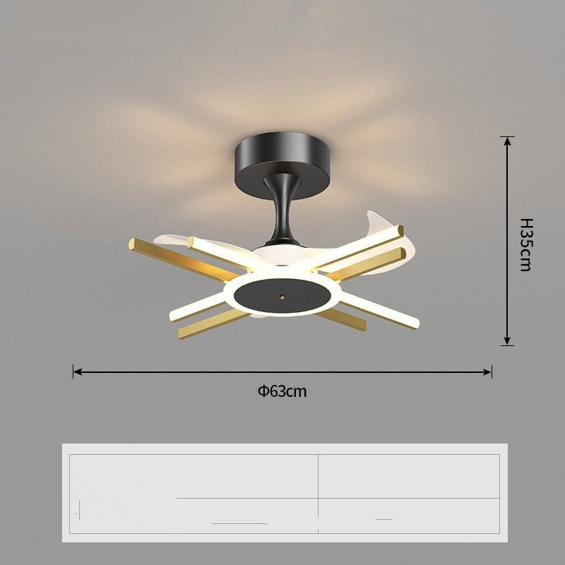 Nordic Light Luxury Living Room Fan Lamp Simple New Style - CADECORSA