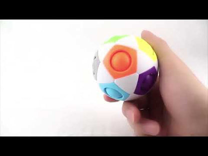 Rainbow Soccer Magic Cube – 12-Hole Decompression Ball