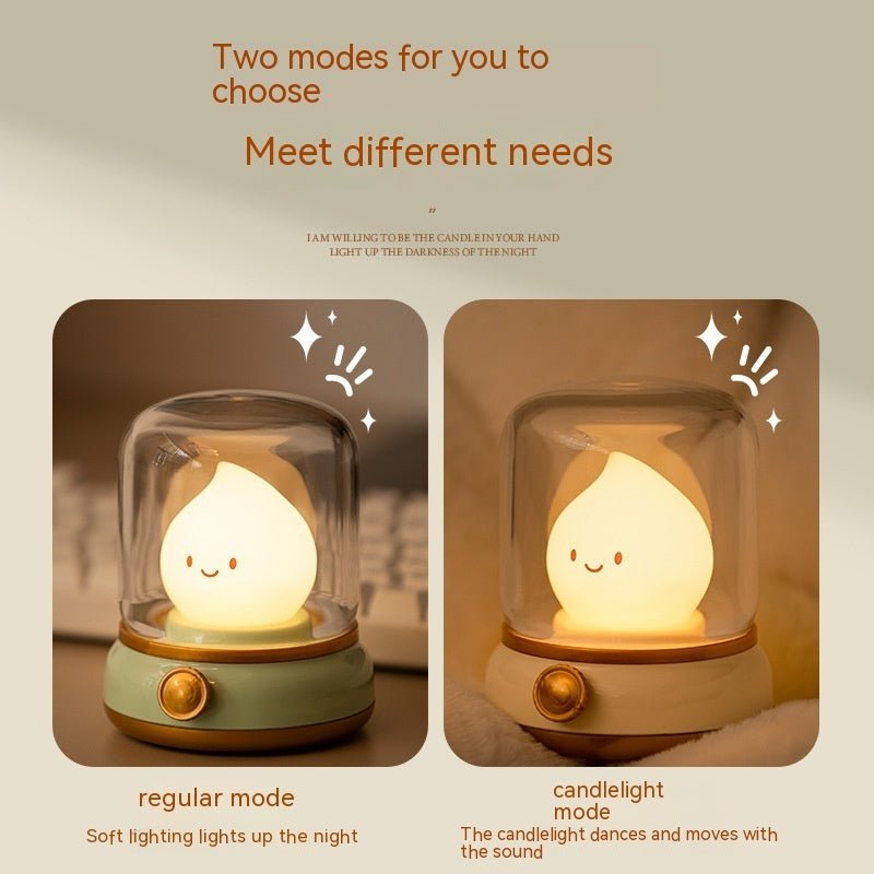 Retro Mini LED Night Lamp – USB Rechargeable Cute Cartoon Table Lamp - CADECORSA