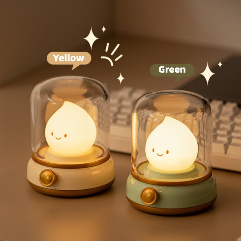 Retro Mini LED Night Lamp – USB Rechargeable Cute Cartoon Table Lamp - CADECORSA