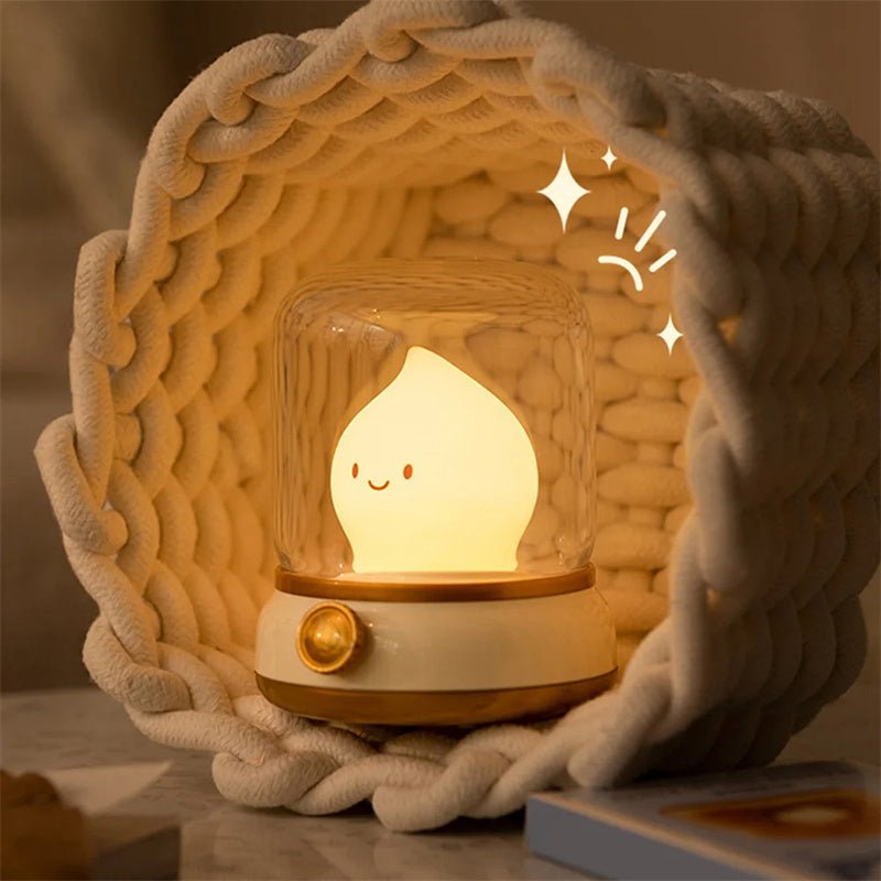 Retro Mini LED Night Lamp – USB Rechargeable Cute Cartoon Table Lamp - CADECORSA